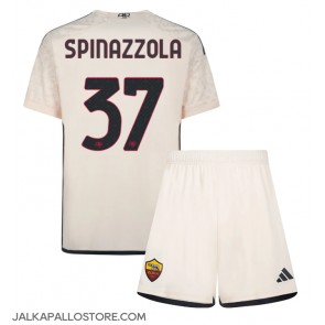 AS Roma Leonardo Spinazzola #37 Vieraspaita Lapsille 2023-24 Lyhythihainen (+ shortsit)